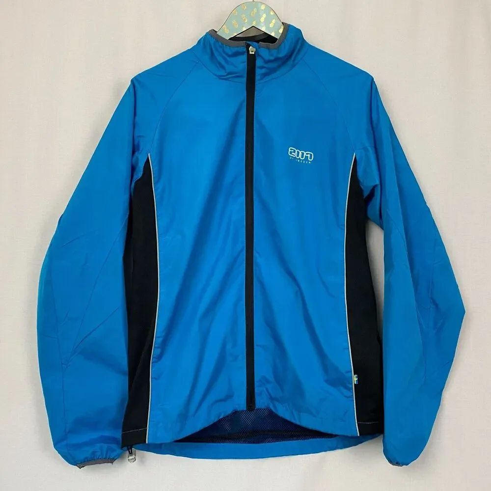 2117 of Sweden Jacket Men Large Blue Windbreaker Lightweight Full Zip Activewear